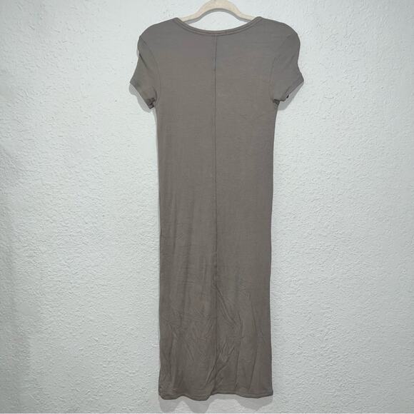 ATM Anthony Thomas Melillo Stretch Modal Ribbed Midi Dress - Picture 4 of 6